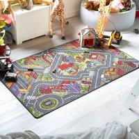 Bravich LTD Children's Big City Mat Town Car Roads Rug | Size: 100 cm x 160 cm