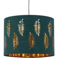 First Choice Lighting Fern - Dark Green Cut Out 25cm Pendant Lightshade