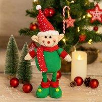 Voltico 45cm Extendable Christmas Elf Standing Decoration in Green