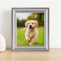Voltico MDF Silver Photo Frame 8x10inch Wall Mount Free Standing