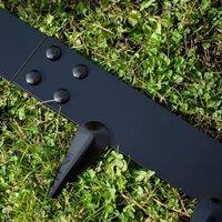Primrose 5m Steel Modular Garden Lawn Border Path Edging Pieces in Black