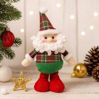 Voltico 45cm Extendable Christmas Santa Standing Decoration in Green