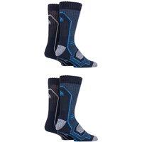SOCKSHOP Storm Bloc Men's 4 Pair Technical Boot Socks in Navy | Size: 6-11