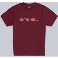 Animal Men's 'Classico' Lightweight Breathable Soft Short Sleeve Cotton T-Shirt in Maroon | Size: XL