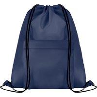 MidOcean Men's Pocket Shoop Polyester Drawstring Bag in Blue