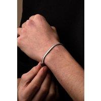 Outrage London Men's Silver Personalised 5MM Snake Bracelet | Size: 6 inches