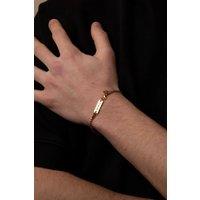 Outrage London Men's 18K Gold Personalised 2MM Rope Bracelet | Size: 7 inches