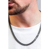 Outrage London Men's Black Personalised 9MM Cuban Chain | Size: 22 inches