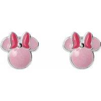 Disney Women's ES00103SL-PH Minnie Pair Of Earrings in Silver