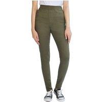 Smart Living Women's Skinny Fit Denim Jeggings with Pockets - Classic Casual Trousers in Khaki | Size: 10