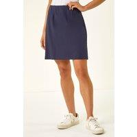 Roman Women's Petite Ponte Stretch Pencil Skirt in Navy | Size: 14