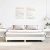 Berkfield Home Bed Frame without Mattress White 180x200cm Engineered Wood | Size: Super King