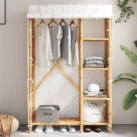 Berkfield Home Wardrobe 110x45x170 cm Bamboo in Brown | Size: 110 x 45 x 170 cm
