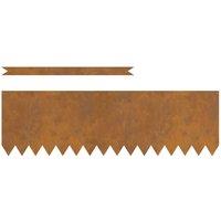 Berkfield Home Lawn Edgings 10 pcs 100x0.5x30 cm Weathering Steel