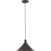 Netlighting Provence 1 Light Dome Ceiling Pendant Old Bronze E27 in Brown