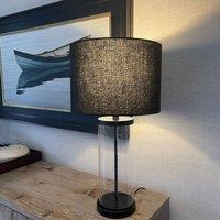 Pagazzi Adelia Black & Glass Table Lamp