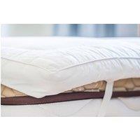 The Linen Consultancy 'TLC 5 Star Hotel Concept' Softened Duck Feather 5cm Mattress Topper in White | Size: King