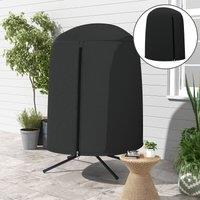 OUTSUNNY Hanging Egg Chair Cover Outdoor Swing Chair Cover Waterproof, Black