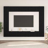 Berkfield Home TV Cabinet with Shelf 10 pcs Black oak Medium 30.5 x 30 x 90 cm