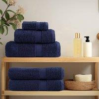 Berkfield Home Premium Hand Towels SOLUND 4pcs Navy Blue 50x100cm 600gsm