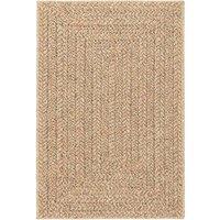 Berkfield Home Rug 120x170 cm Jute Look Indoor & Outdoor in Brown | Size: 100 cm diameter