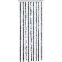 Berkfield Home Insect Curtain Grey & White 56x185 cm Chenille