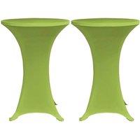 Berkfield Home Stretch Table Cover 4 pcs 80 cm Green