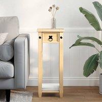 Berkfield Home Plant Stand Corona 30x30x73 cm Solid Wood Pine in Light Tan | Size: 30 x 30 x 73 cm