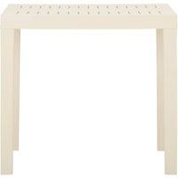 Berkfield Home Garden Table White 79x65x72 cm Plastic | Size: 79 x 65 x 72 cm