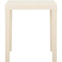 Berkfield Home Garden Table White 79x65x72 cm Plastic | Size: 79 x 65 x 72 cm