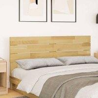 Berkfield Home Headboard 140 cm Solid Wood Oak in Brown