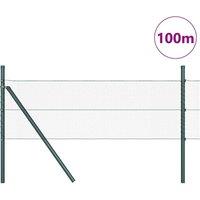 Berkfield Home Hexagon Fence Grey 0.8x100 m Steel in Green