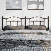 Berkfield Home Metal Headboard Black 193 cm