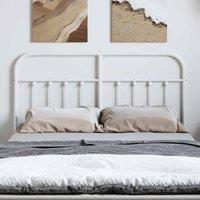 Berkfield Home Metal Headboard White 150 cm