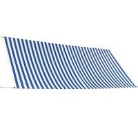 Berkfield Home Retractable Awning 350x150 cm Blue & White