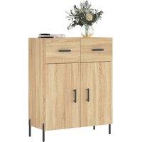 Berkfield Home Sideboard Sonoma Oak 69.5x34x90 cm Engineered Wood in Brown