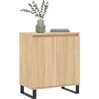 Berkfield Home Sideboard Sonoma Oak 60x35x70 cm Engineered Wood in Brown | Size: 60 x 35 x 70 cm