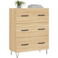 Berkfield Home Sideboard Sonoma Oak 69.5x34x90 cm Engineered Wood in Brown
