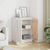 Berkfield Home Sideboard White 60x34x75 cm Solid Wood Pine | Size: 60 x 34 x 75 cm