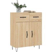 Berkfield Home Sideboard Sonoma Oak 69.5x34x90 cm Engineered Wood in Brown