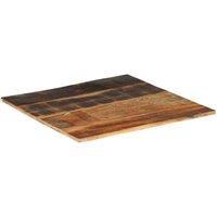 Berkfield Home Square Table Top 70x70 cm 15-16 mm Solid Reclaimed Wood