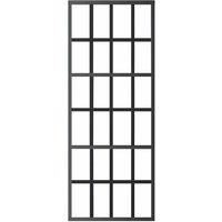 Berkfield Home Sliding Door ESG Glass & Aluminium 76x205 cm Black