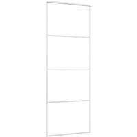 Berkfield Home Sliding Door ESG Glass & Aluminium 76x205 cm White