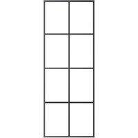 Berkfield Home Sliding Door Aluminium & ESG Glass 76x205 cm Black