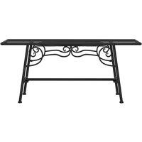 Berkfield Home Tree Bench 110 cm Black Steel