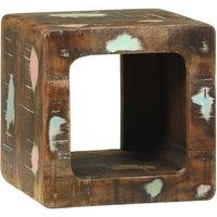 Berkfield Home TV Unit 36x36x30 cm Solid Wood Reclaimed in Brown | Size: 36 x 36 x 30 cm