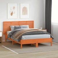 Berkfield Home Wall Headboard 166x3x63 cm Solid Wood Pine in Tan | Size: 166 x 3 x 63 cm