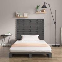Berkfield Home Wall Headboard Grey 81x3x91.5 cm Solid Wood Pine