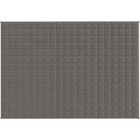 Berkfield Home Weighted Blanket Grey 140x200 cm Single 6 kg Fabric