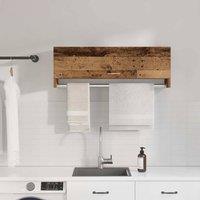 Berkfield Home Wardrobe Old Wood 100x32.5x35 cm Engineered Wood in Brown